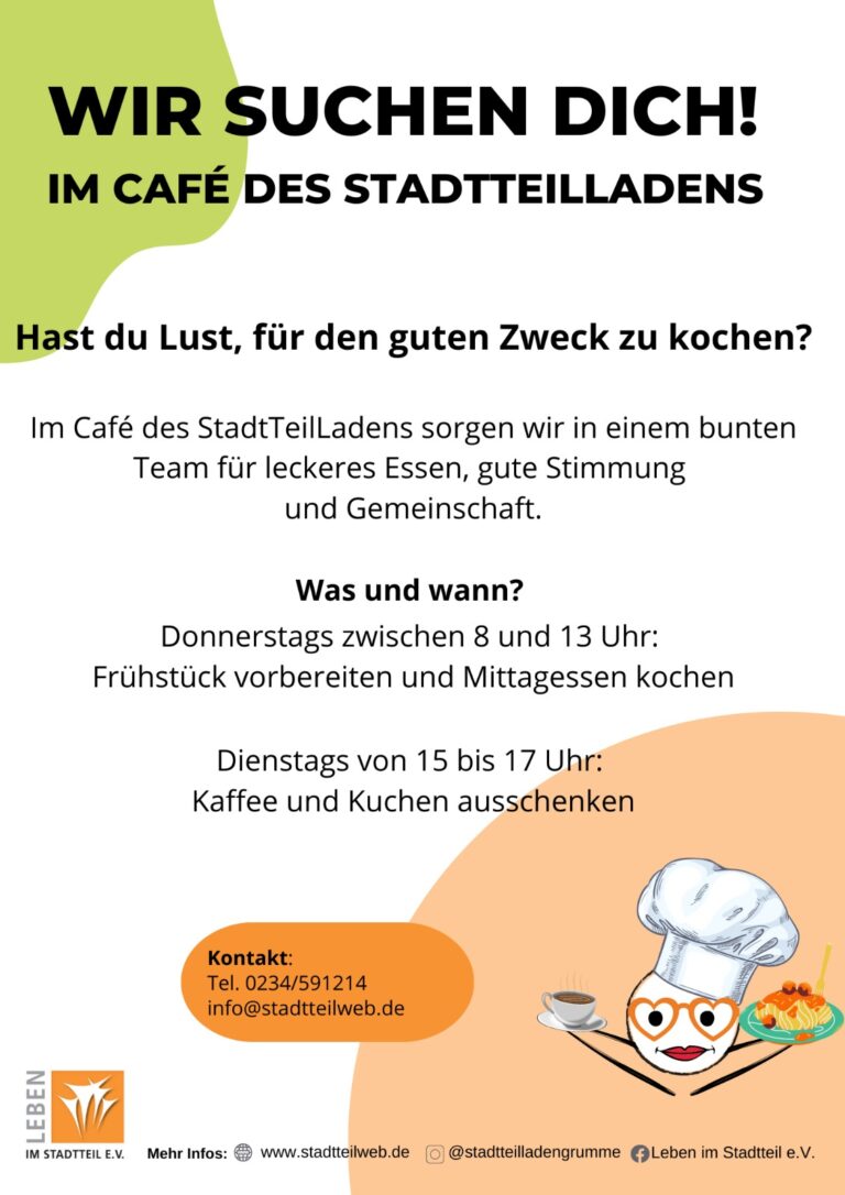 Der Stadtteilladen in Grumme sucht dich!