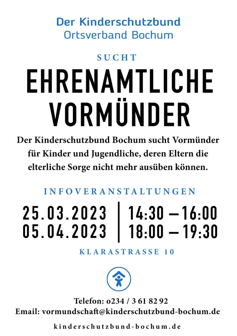 Der Kinderschutzbund sucht ehrenamtliche Vormünder