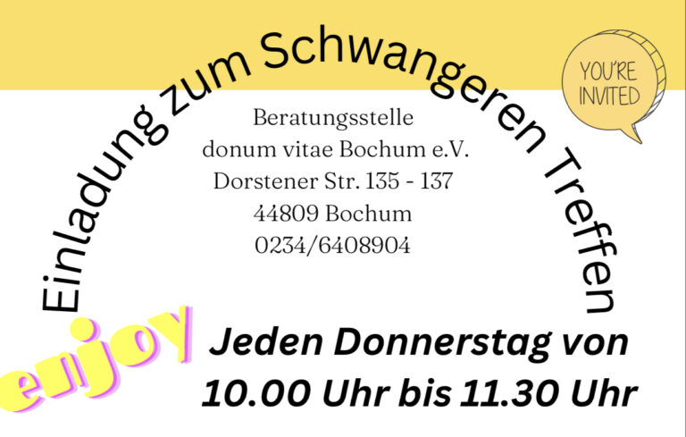 Einladung zum Schwangerentreffen
