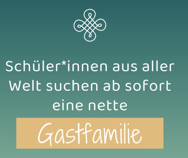 Gastfamilien für internationale Schüler*innen gesucht