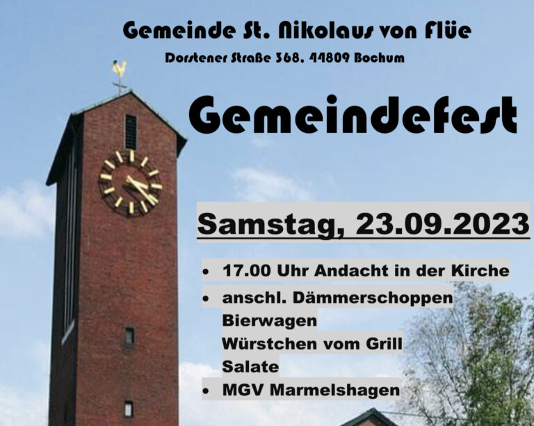 Gemeindefest St. Nikolaus von Flüe