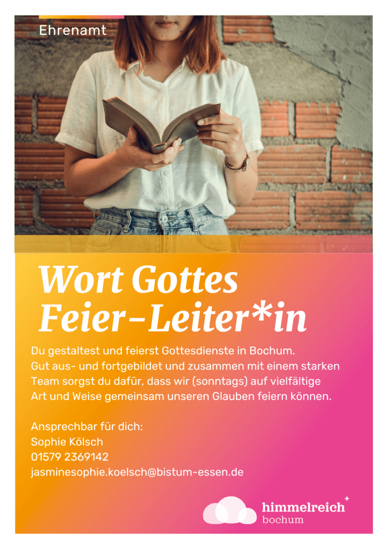 Wort Gottes Feier-Leiter*innen gesucht!