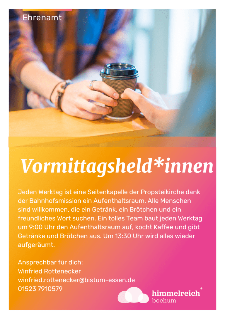 Vormittagsheld*innen gesucht!