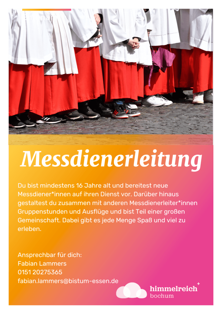 Messdienerleiter*innen gesucht!
