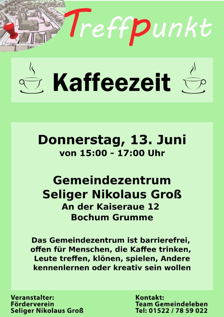 Treffpunkt: Kaffeezeit