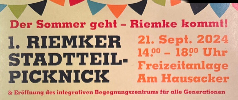 1. Riemker Stadtteilpicknick