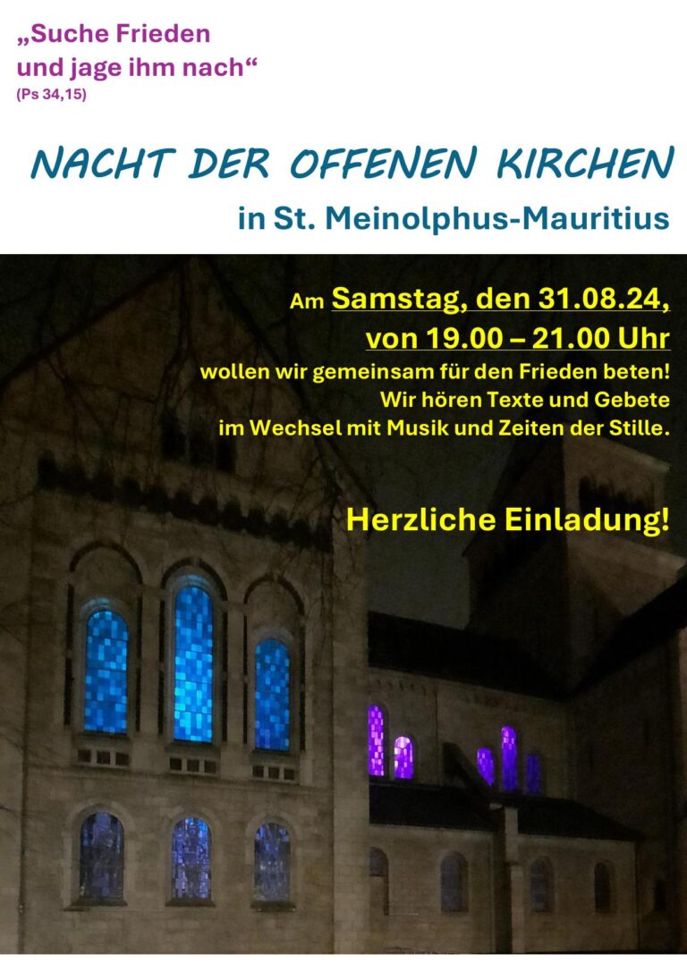Nacht der Offenen Kirchen in St- Meinolphus-Mauritius