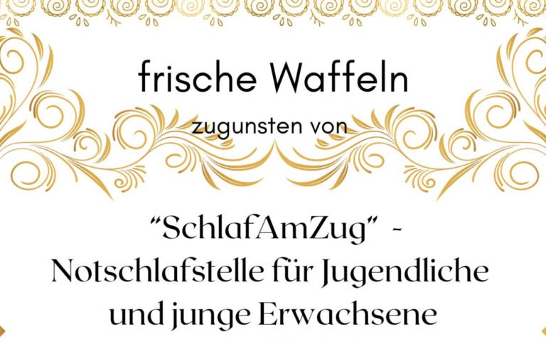 Frische Waffeln zugunsten von „Schlaf am Zug“