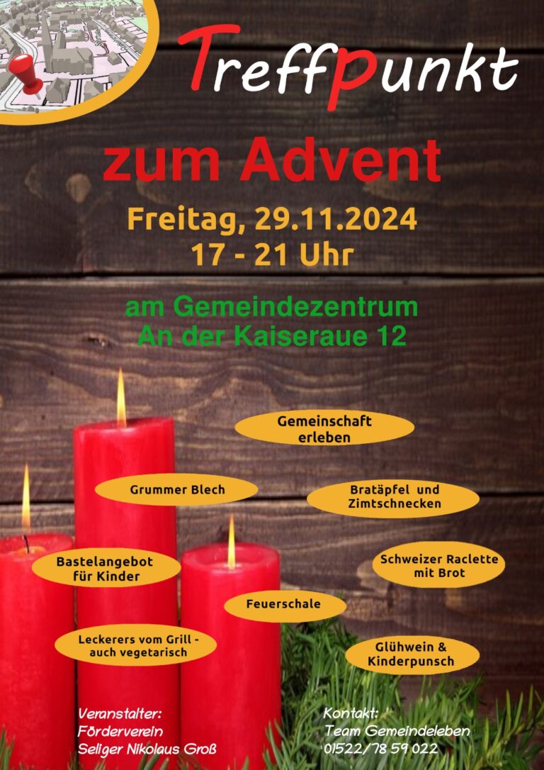 Treffpunkt zum Advent – 29.11.24