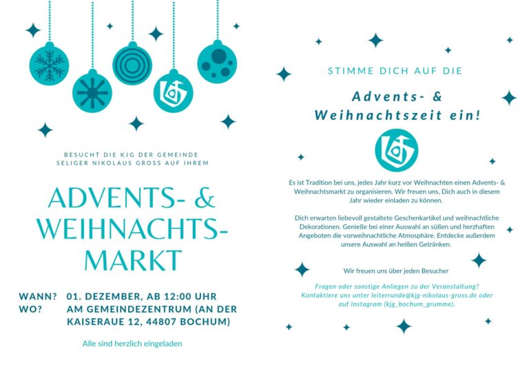 Advents- und Weihnachtsmarkt der KjG in Grumme