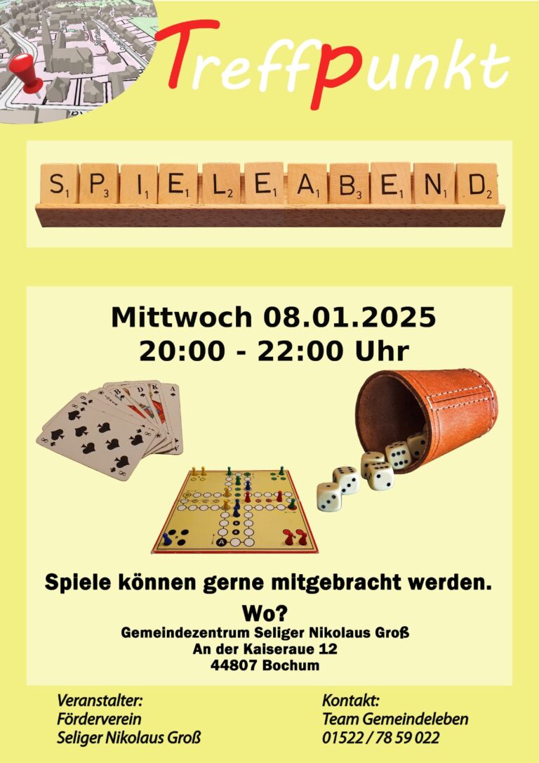 Treffpunkt Spieleabend in Grumme