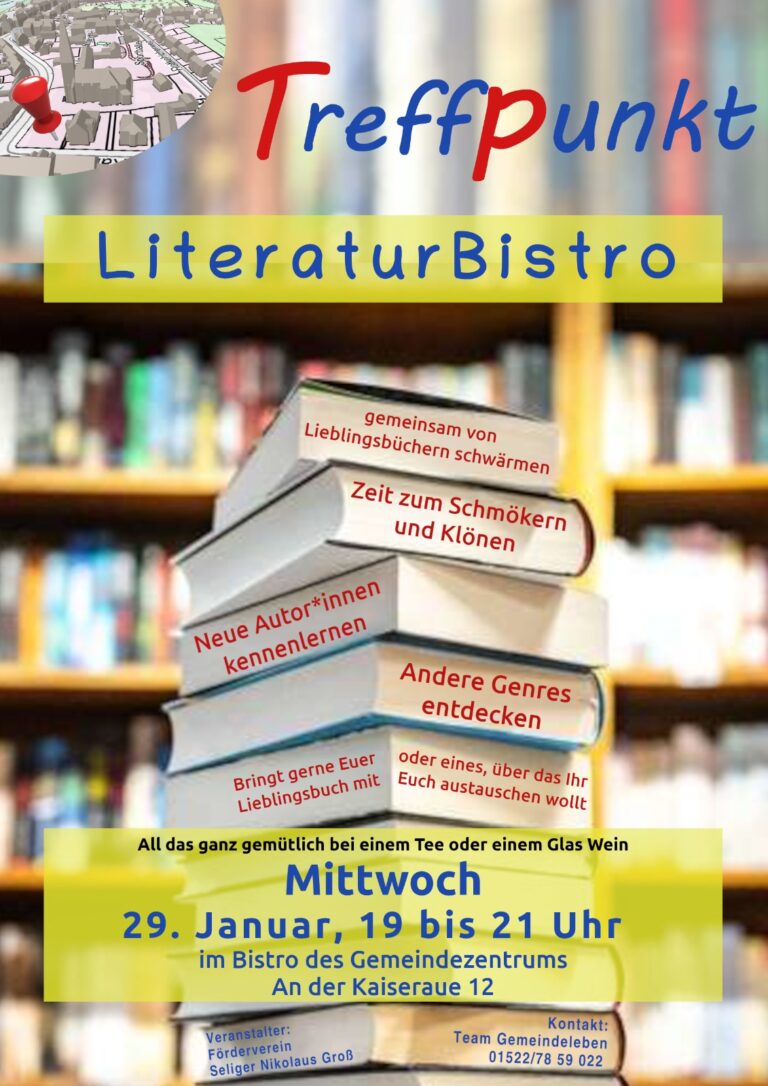 Treffpunkt LiteraturBistro in Grumme