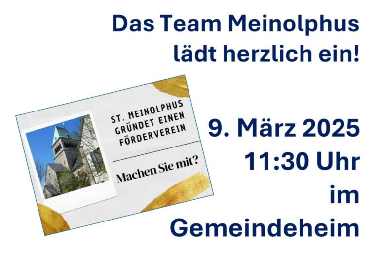 Gründungsversammlung Förderverein St. Meinolphus