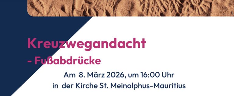 Kreuzwegandacht – Fußabdrücke