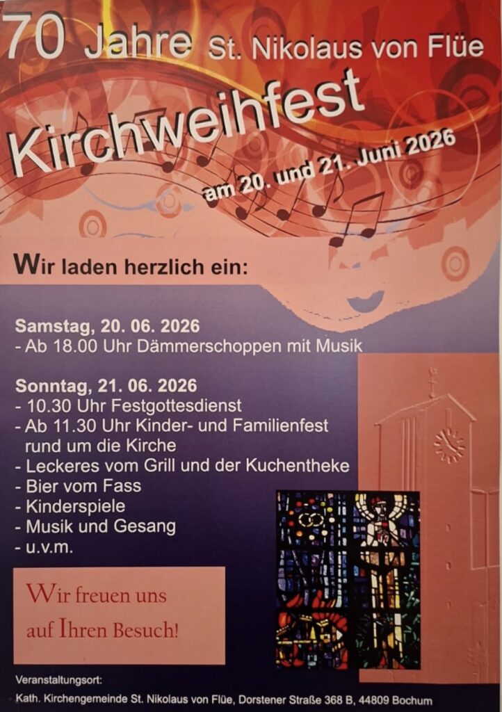 Kirchweihfest: 70 Jahre St. Nikolaus von Flüe