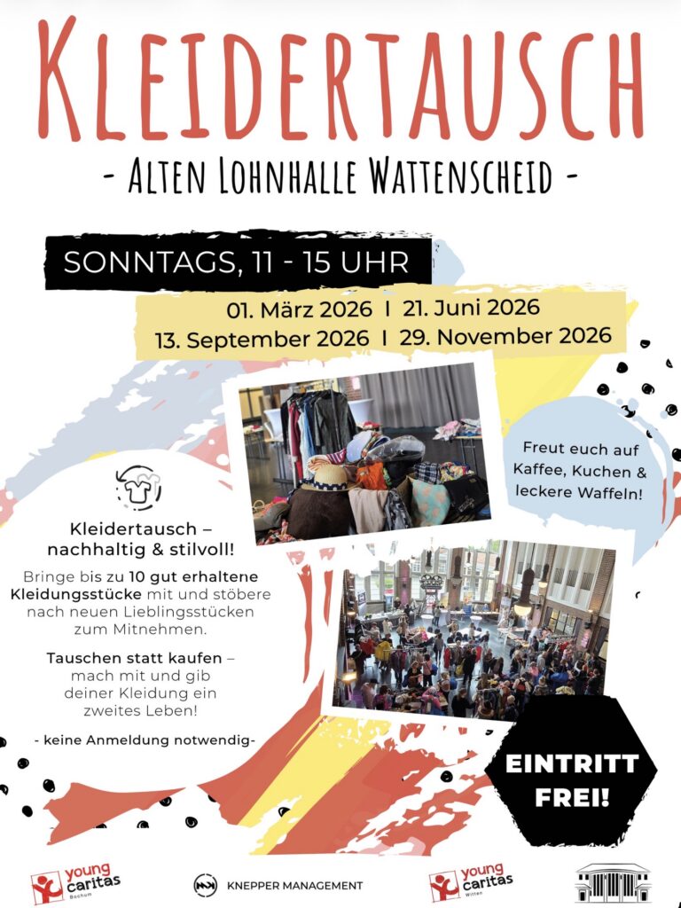 Kleidertausch in der alten Lohnhalle