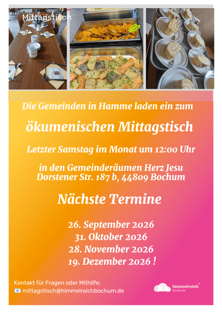 Ökumenischer Mittagstisch in Bochum-Hamme